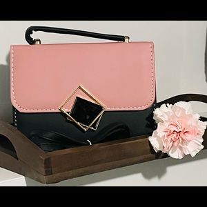Black and pink Hand bag